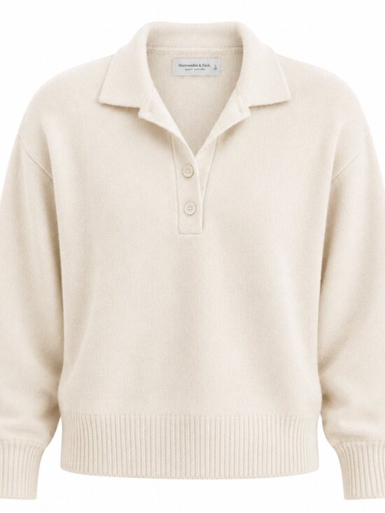 Abercrombie & Fitch Sweaters - NWT Abercrombie & Fitch Beige Pullover Sweater Size Small